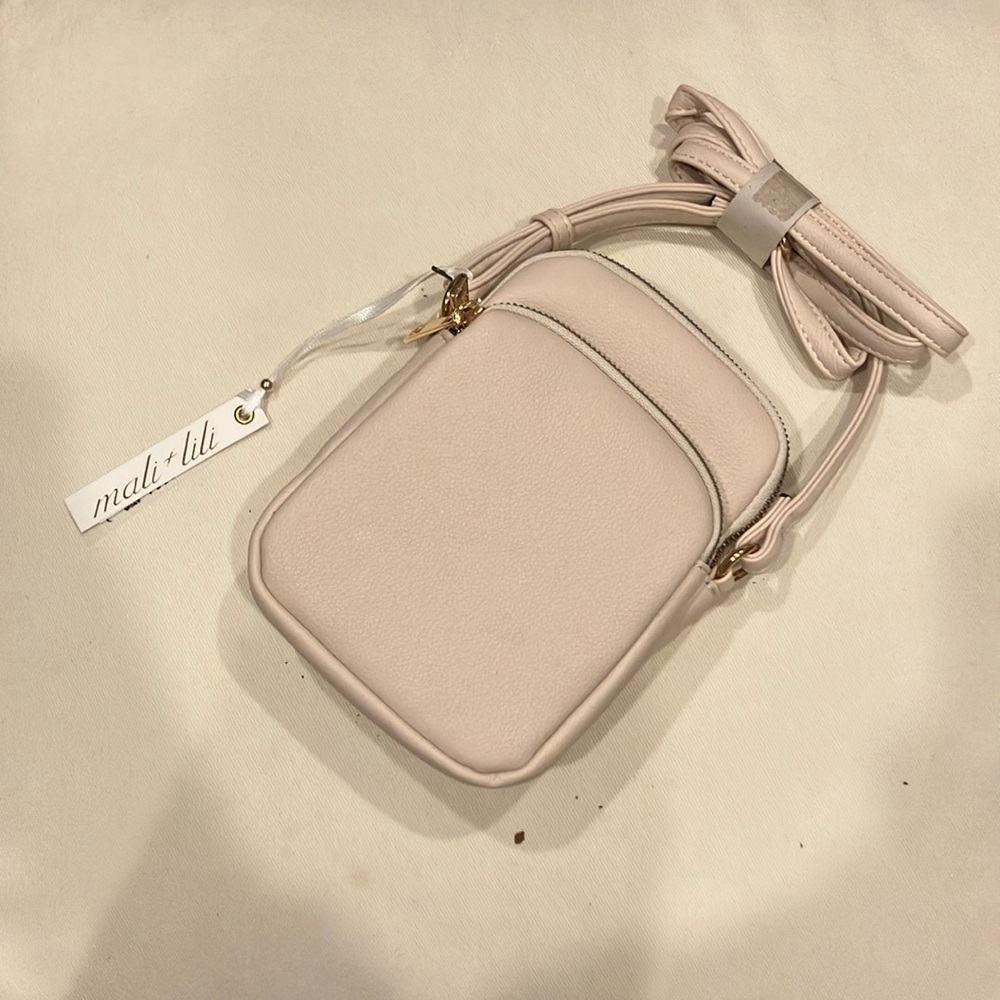 Vegan Mali+lili crossbody triple zip